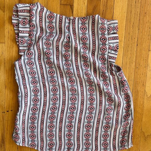 Red/blue geo print tank - Picture 2 of 3